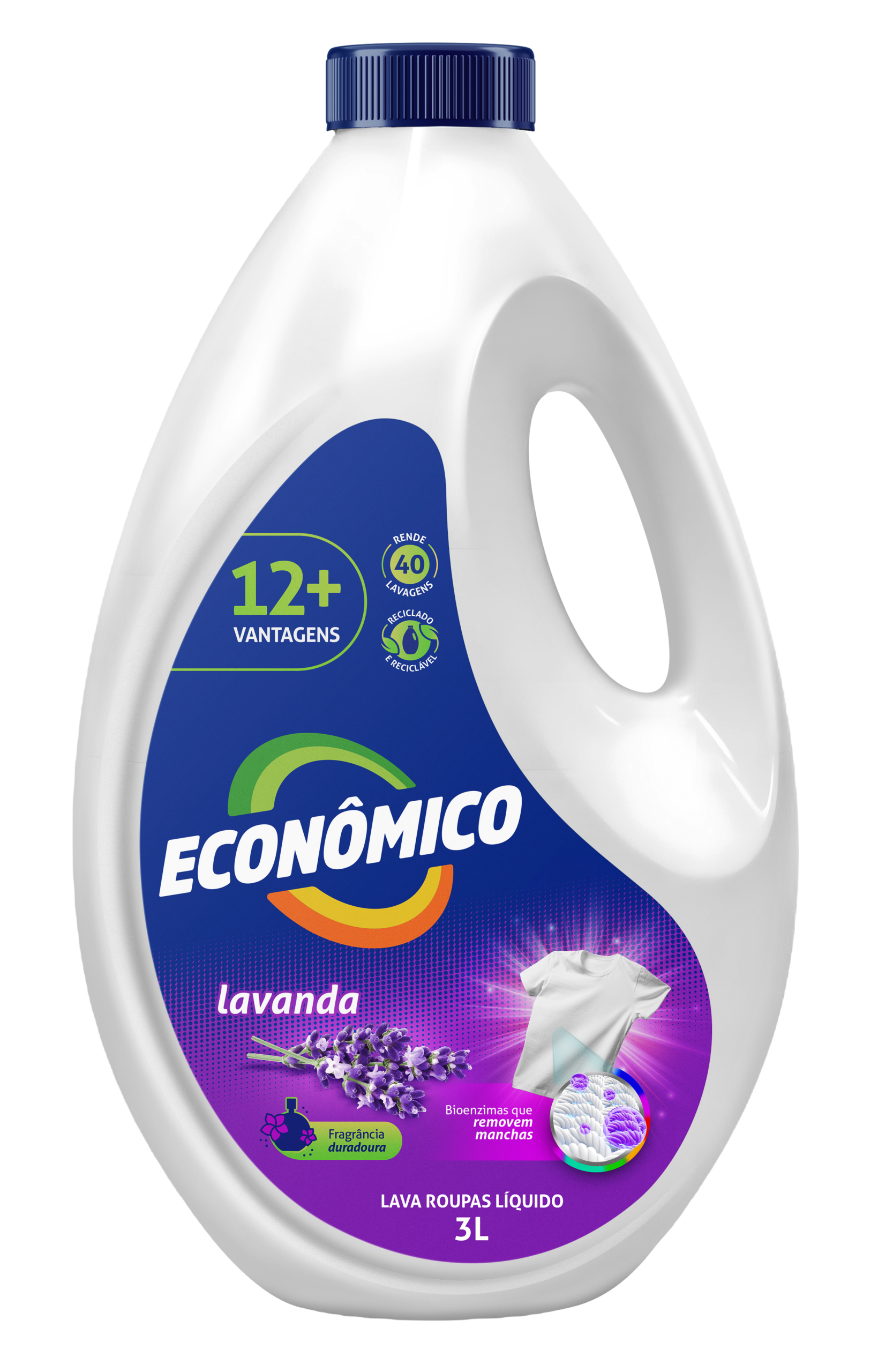 Lava Roupas Líquido Lavanda 3L