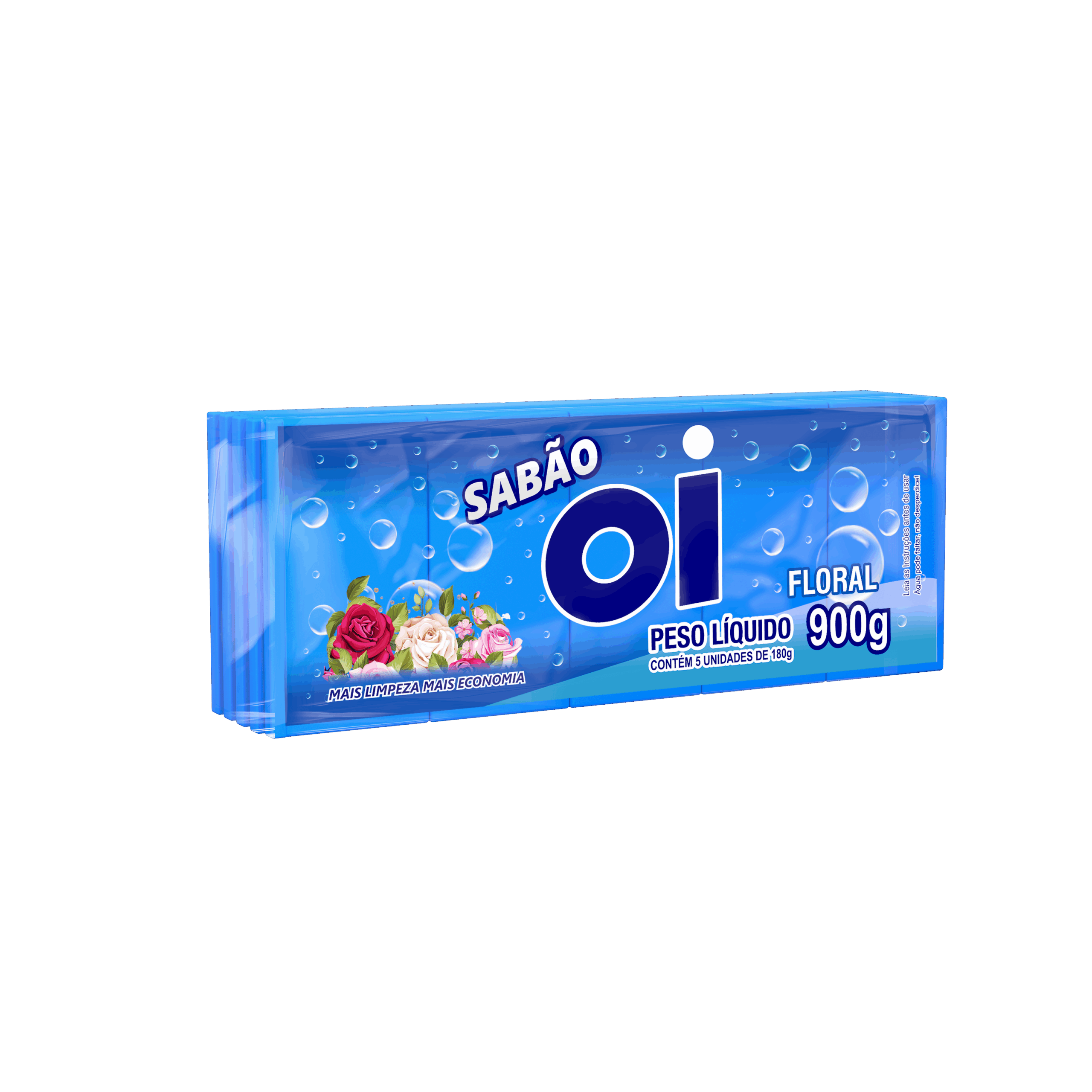 Sabão em Barra Floral OI 900g