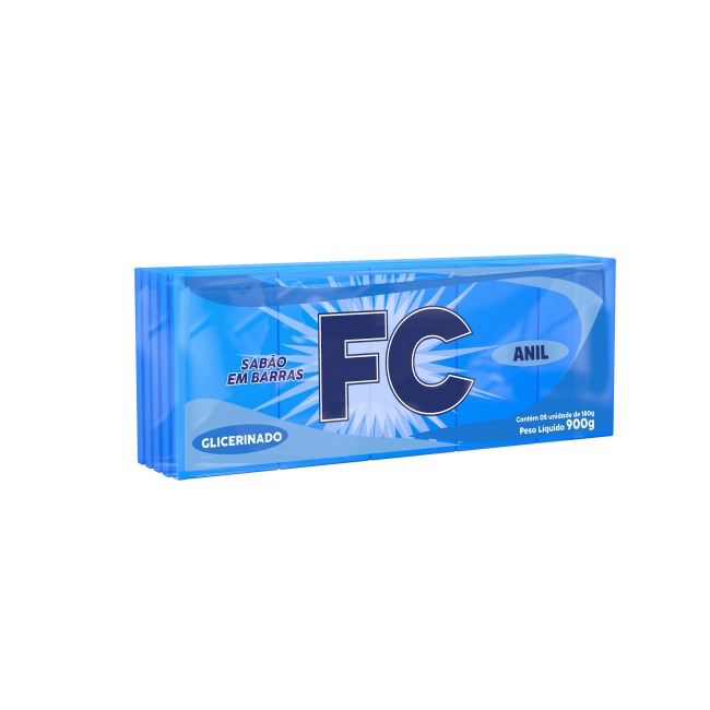 Sabão em Barra FC Azul - 5X180G