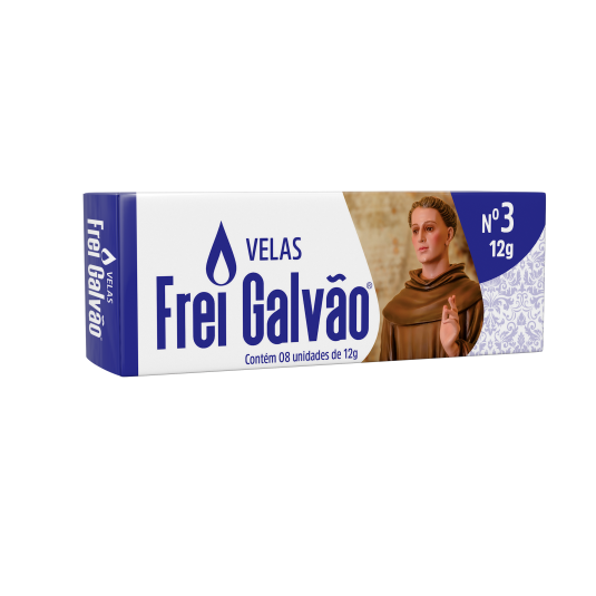 Vela Votiva Frei Galvão - Nº 03 (3 Dias)
