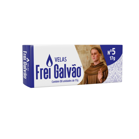 Vela Votiva Frei Galvão - Nº 05 (5 Dias)